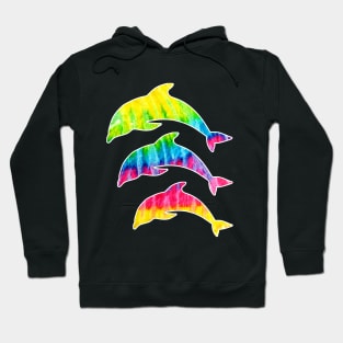 Tie Dye Dolphins Hoodie